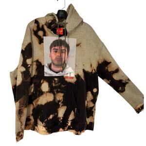 Full Send Tie Dye Hoodie Mens XL Distressed Steetwear Skater Urban